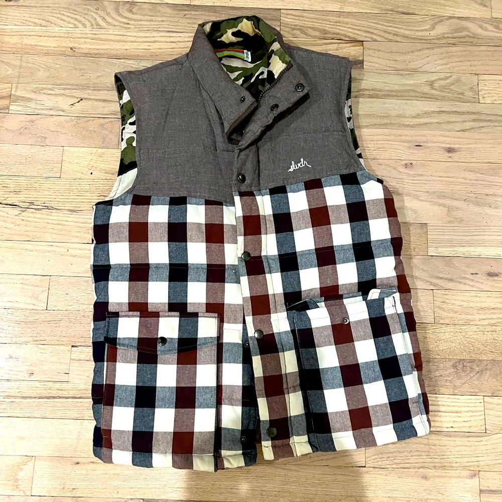 Checkered quilted Vest